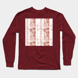 Auburn Tie-Dye Plaid Long Sleeve T-Shirt